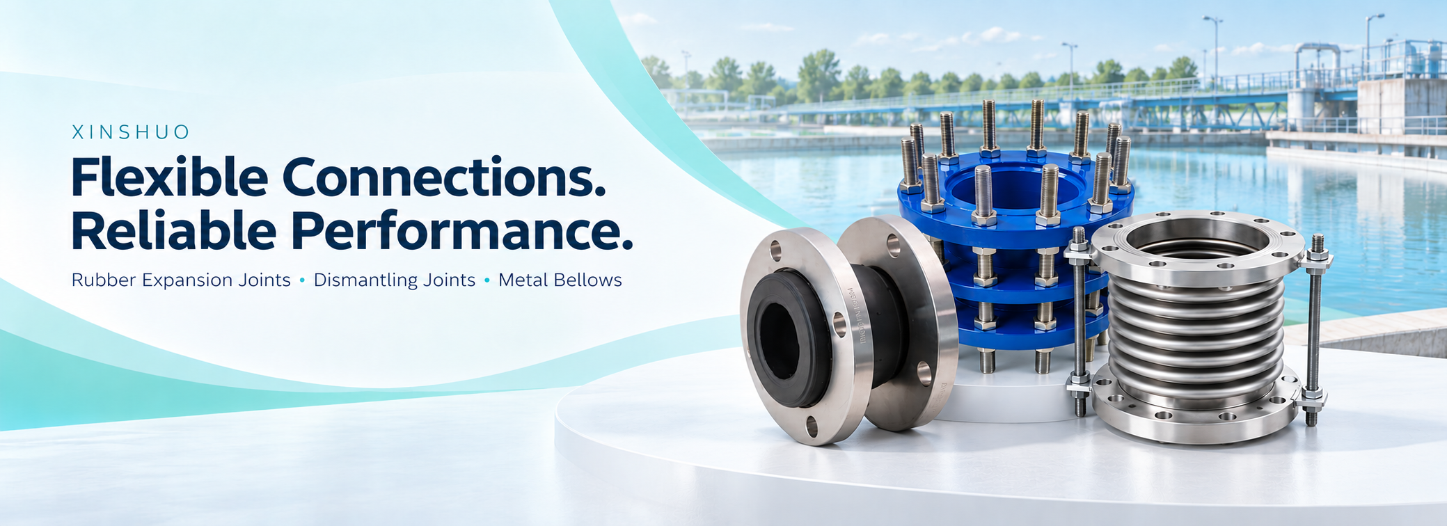 Rubber joint, corrugated compensator, transmission joint